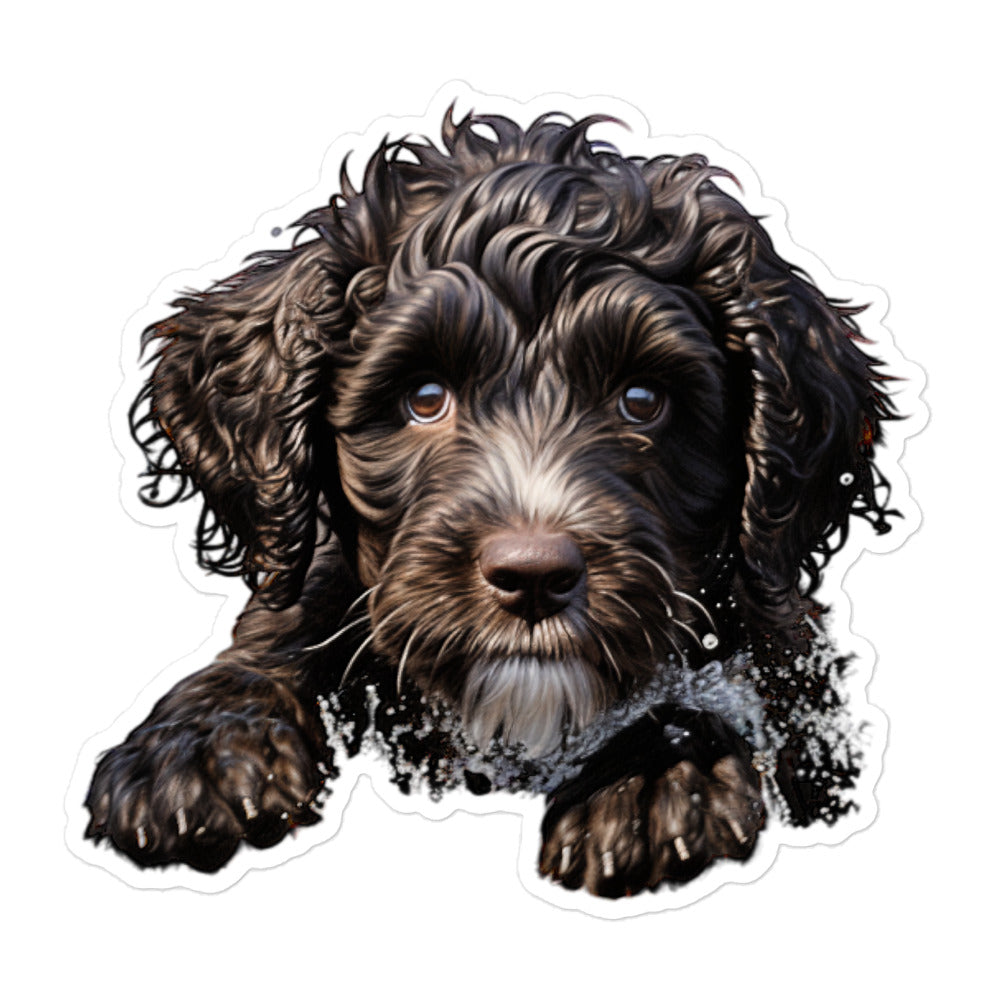 Portuguese Water Dog Sticker - Stickerfy.ai