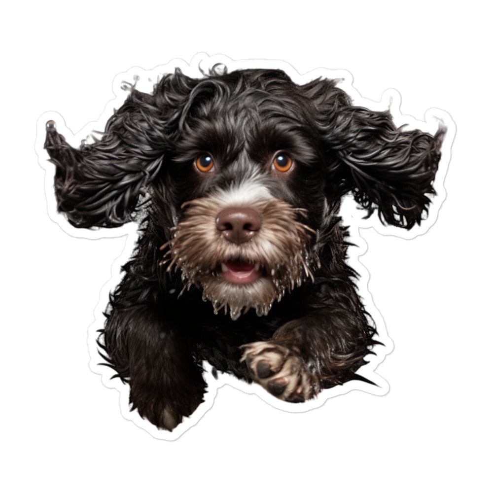 Portuguese Water Dog Sticker - Stickerfy.ai