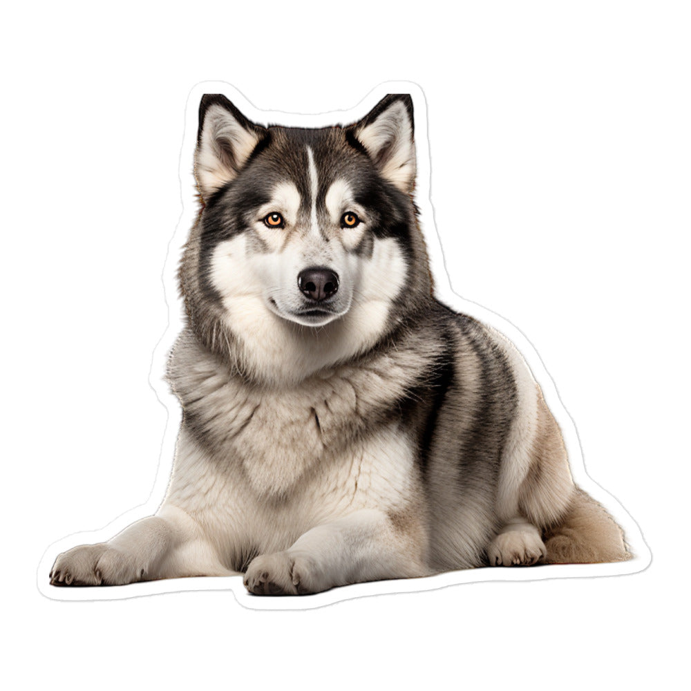 Alaskan Malamute Sticker - Stickerfy.ai