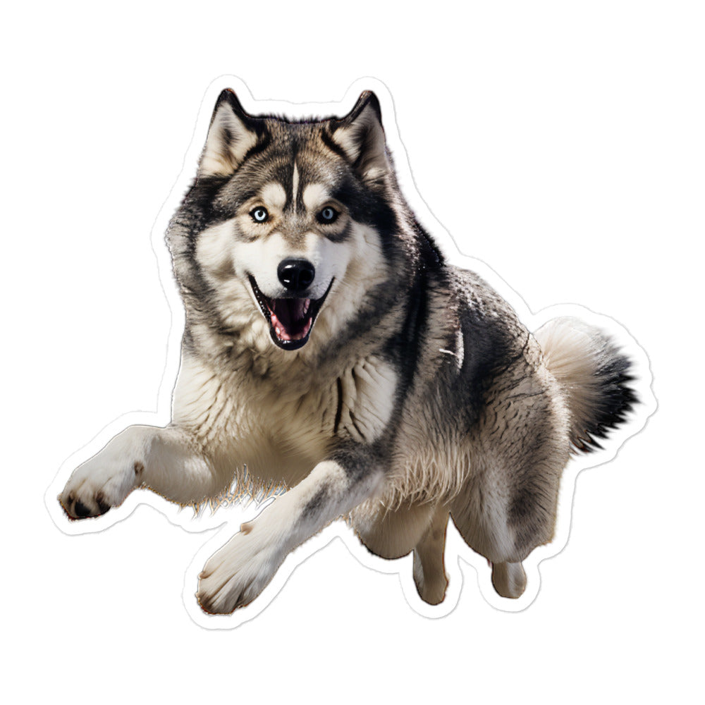 Alaskan Malamute Sticker - Stickerfy.ai