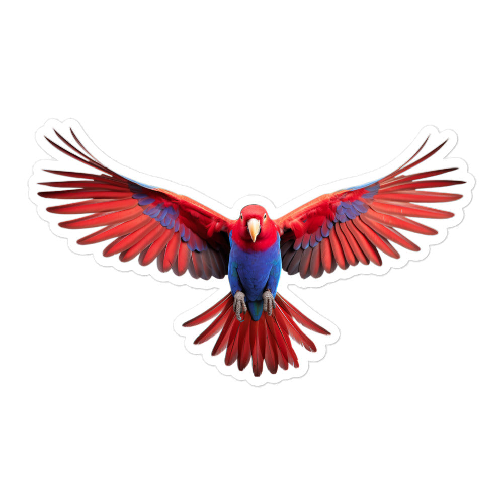 Eclectus Parrot Sticker - Stickerfy.ai