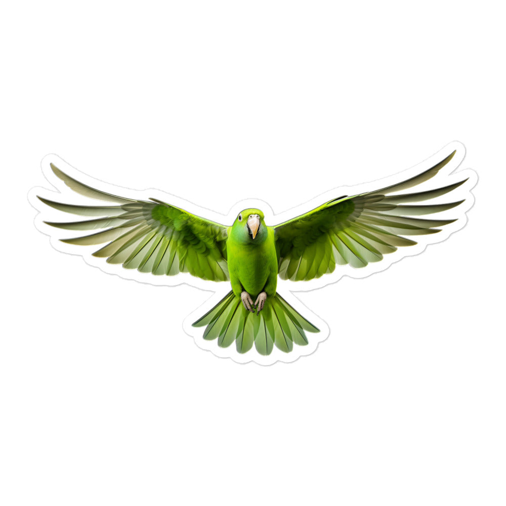 Quaker Parrot Sticker - Stickerfy.ai