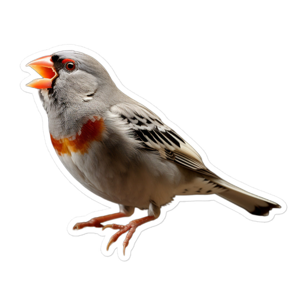 Zebra Finch Sticker - Stickerfy.ai