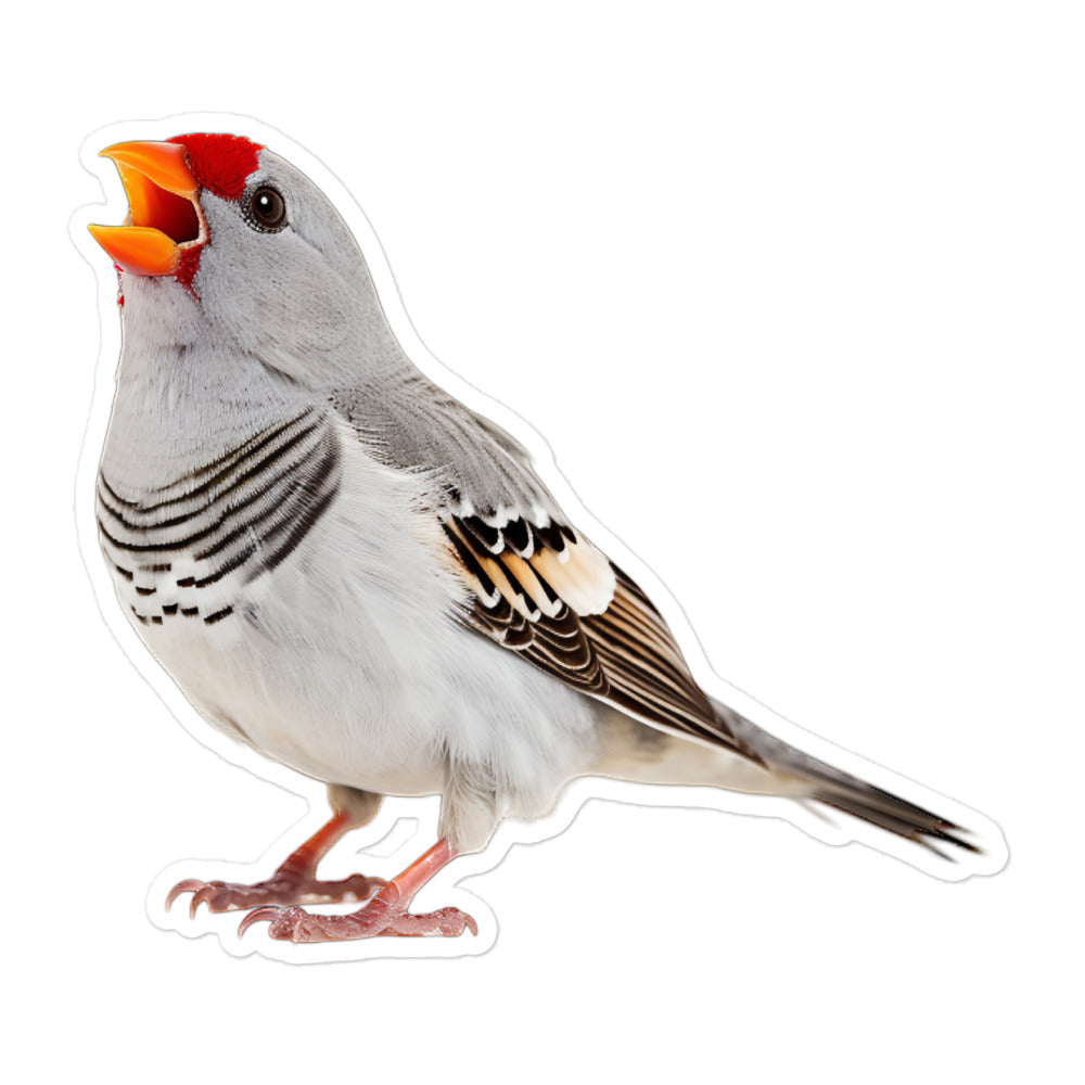 Zebra Finch Sticker - Stickerfy.ai