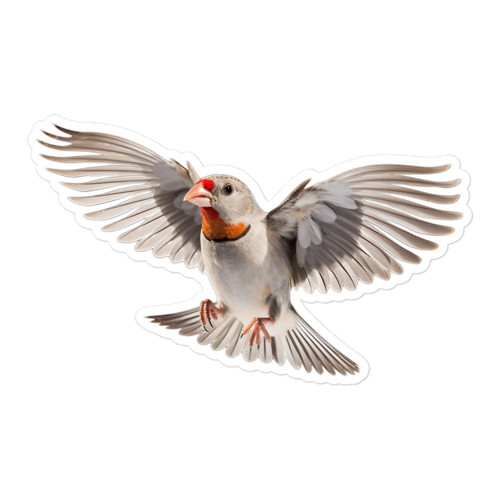 Zebra Finch Sticker - Stickerfy.ai