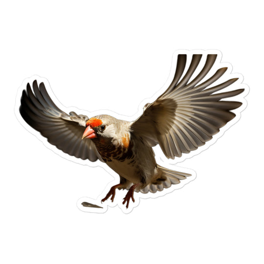 Zebra Finch Sticker - Stickerfy.ai