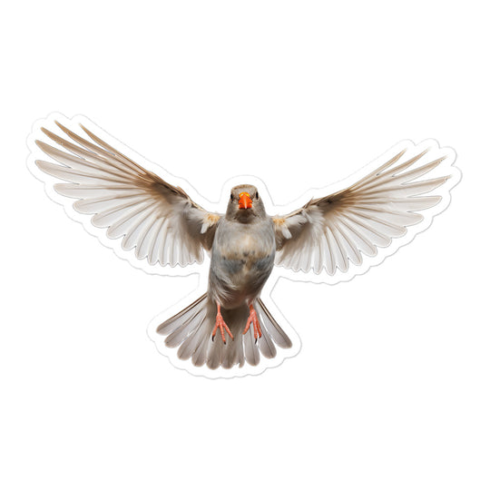 Zebra Finch Sticker - Stickerfy.ai