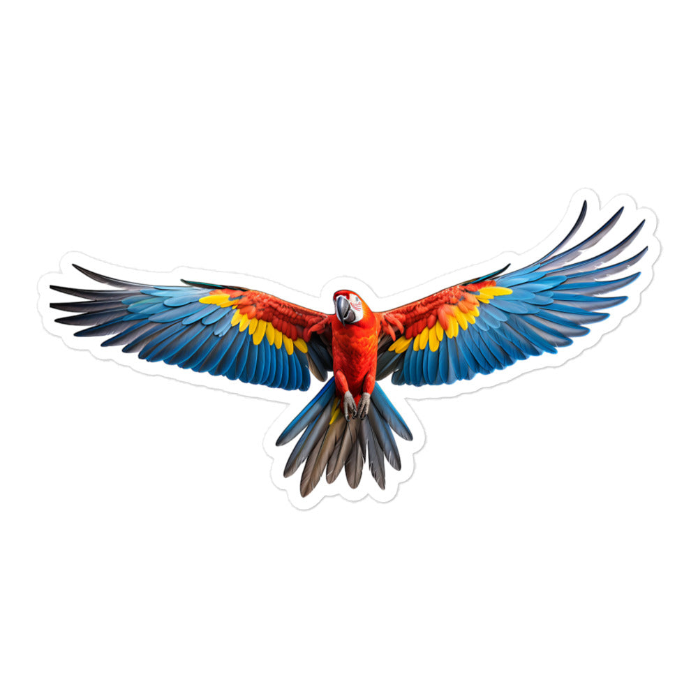 Scarlet Macaw Sticker - Stickerfy.ai