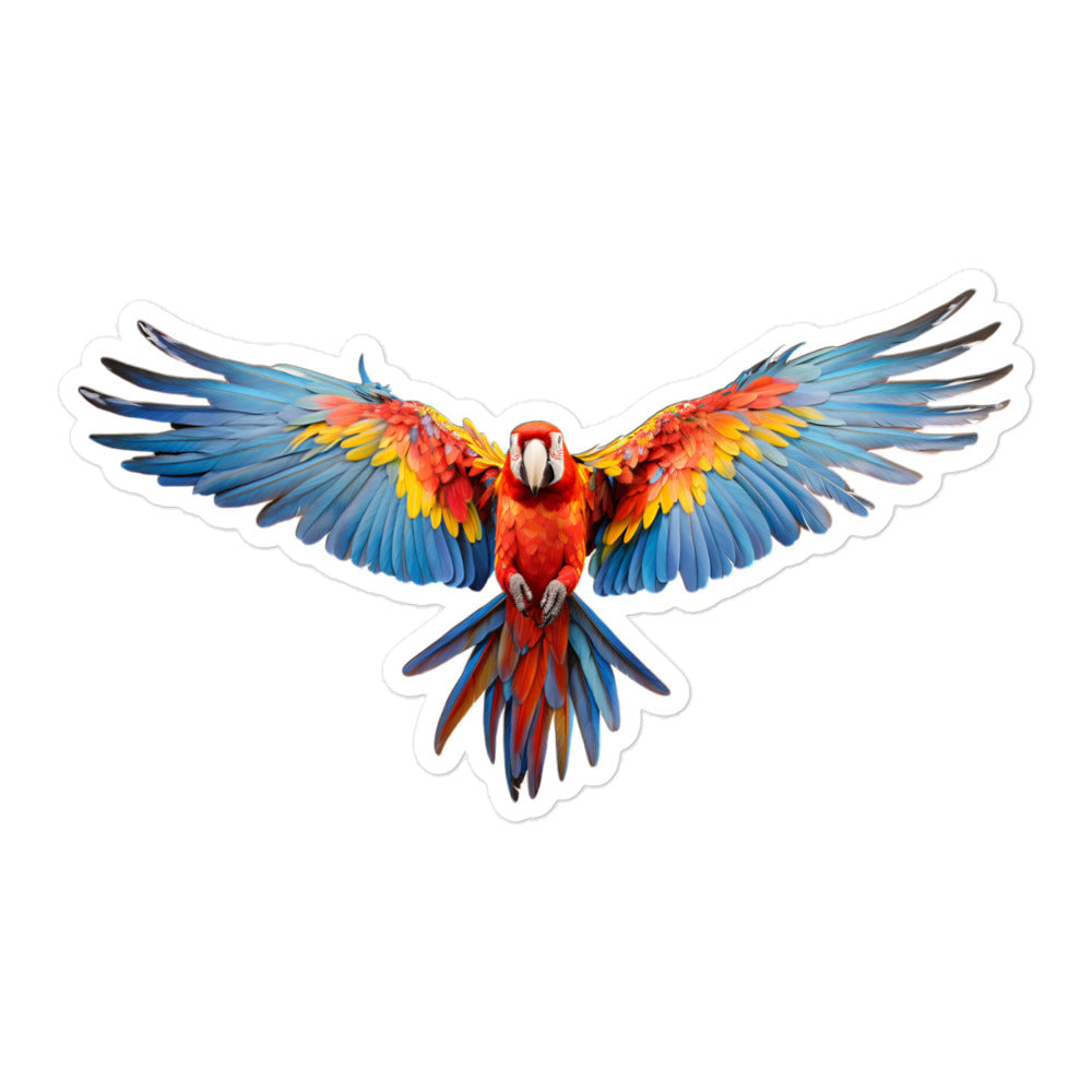 Scarlet Macaw Sticker - Stickerfy.ai