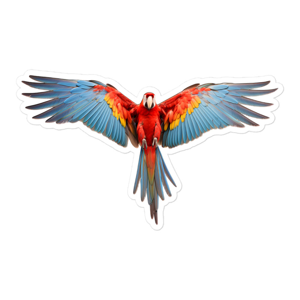 Scarlet Macaw Sticker - Stickerfy.ai