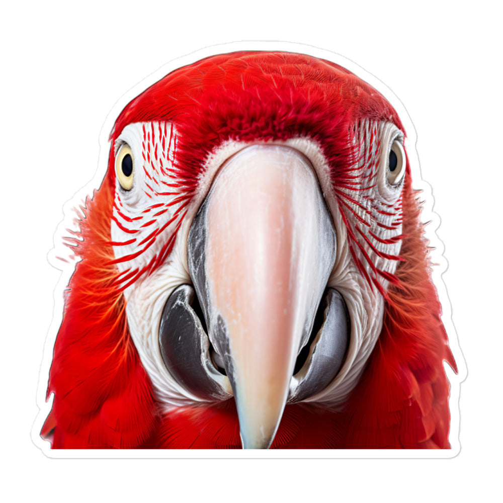 Scarlet Macaw Sticker - Stickerfy.ai