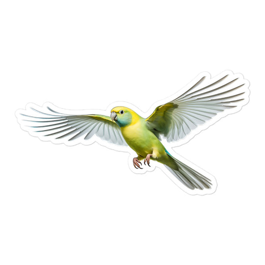 Canary Winged Parakeet Sticker - Stickerfy.ai