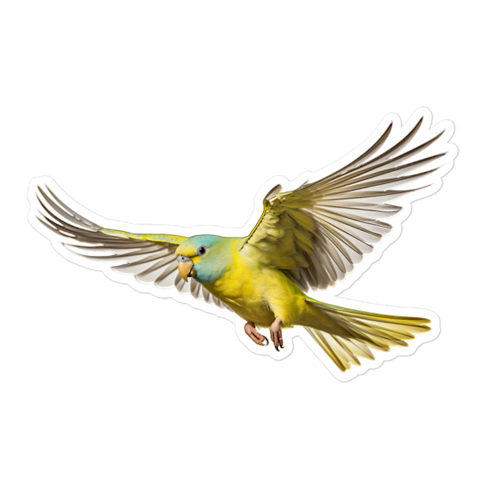 Canary Winged Parakeet Sticker - Stickerfy.ai