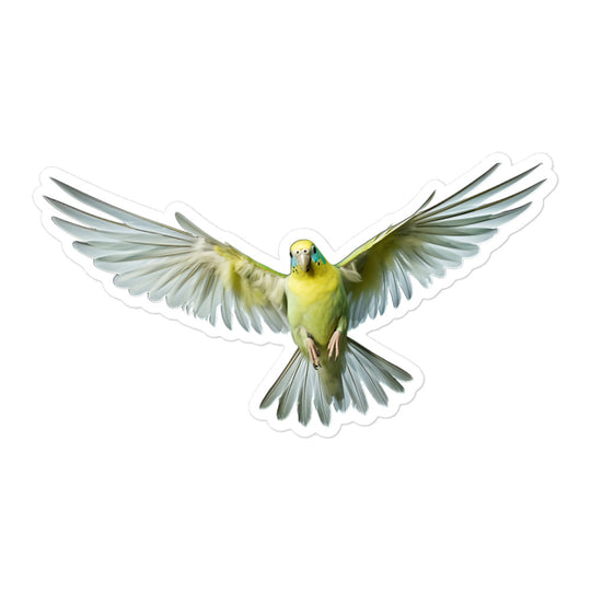 Canary Winged Parakeet Sticker - Stickerfy.ai