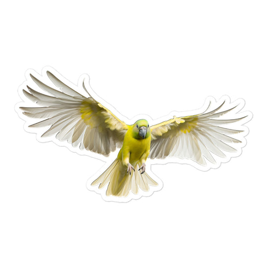 Canary Winged Parakeet Sticker - Stickerfy.ai