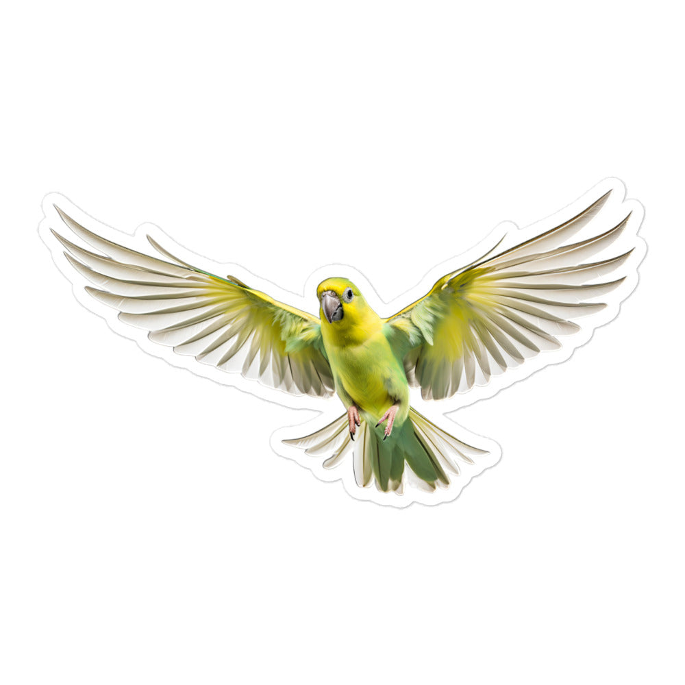 Canary Winged Parakeet Sticker - Stickerfy.ai