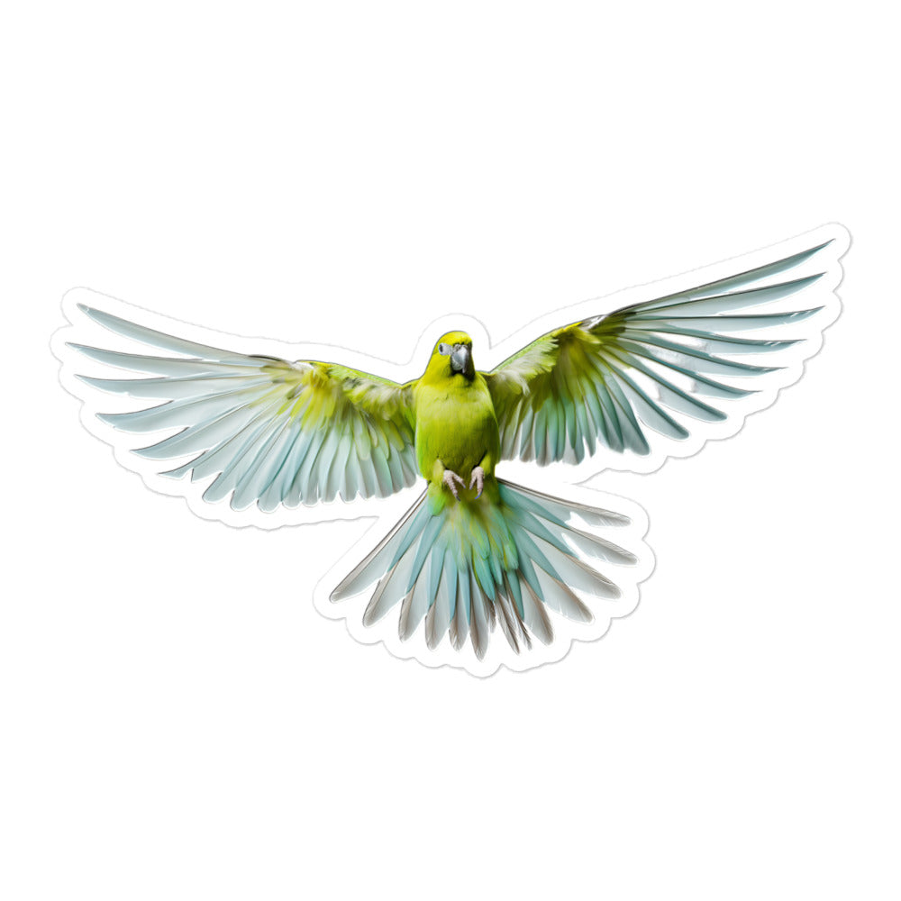 Canary Winged Parakeet Sticker - Stickerfy.ai