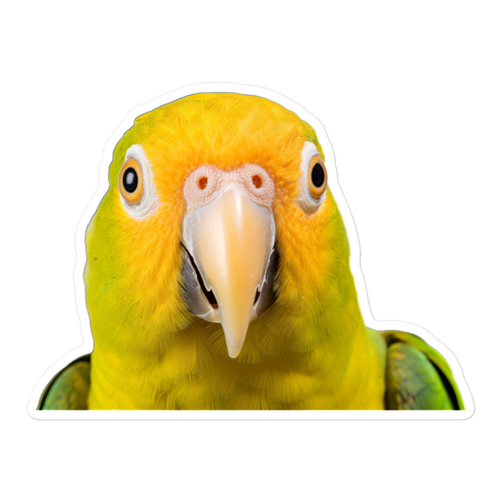 Canary Winged Parakeet Sticker - Stickerfy.ai