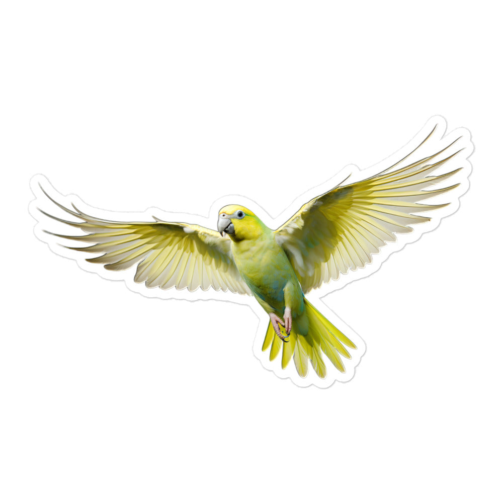 Canary Winged Parakeet Sticker - Stickerfy.ai