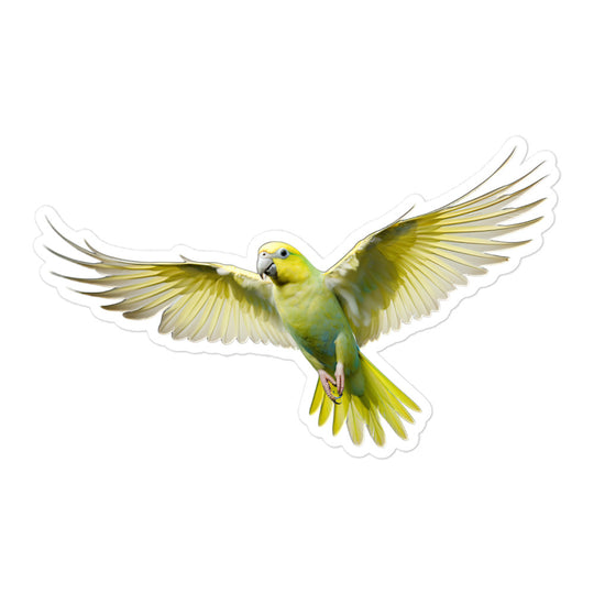 Canary Winged Parakeet Sticker - Stickerfy.ai