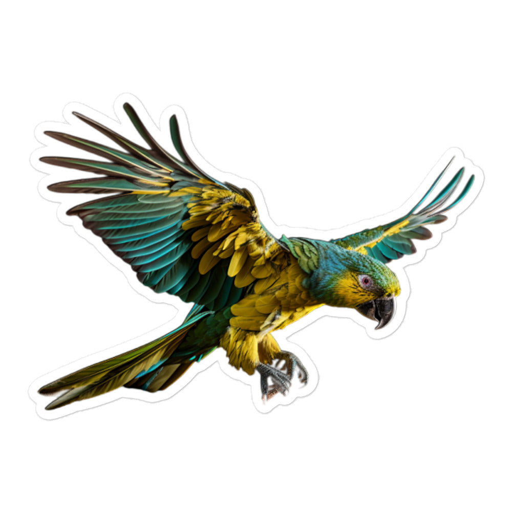 Blue Fronted Amazon Parrot Sticker - Stickerfy.ai