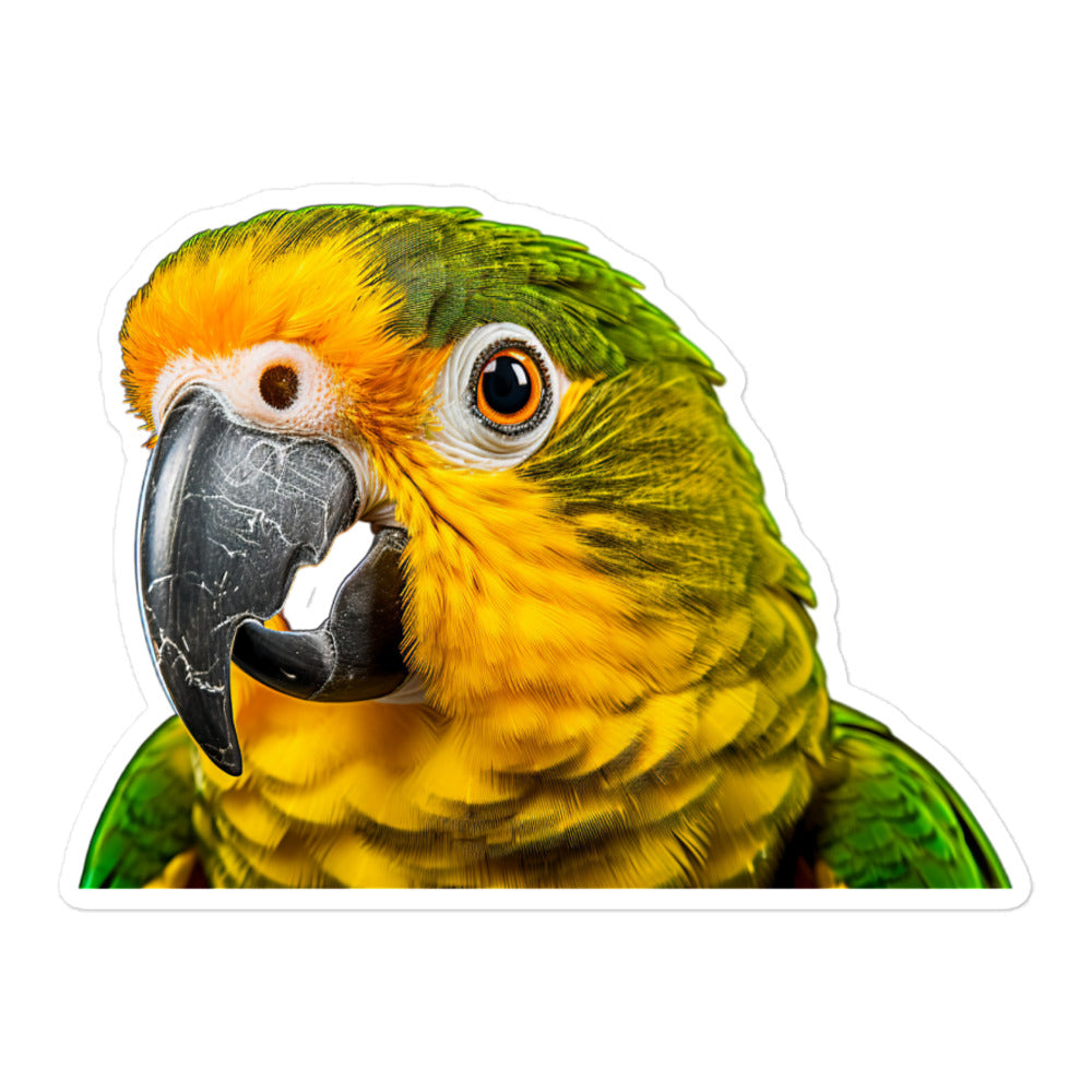 Blue Fronted Amazon Parrot Sticker - Stickerfy.ai