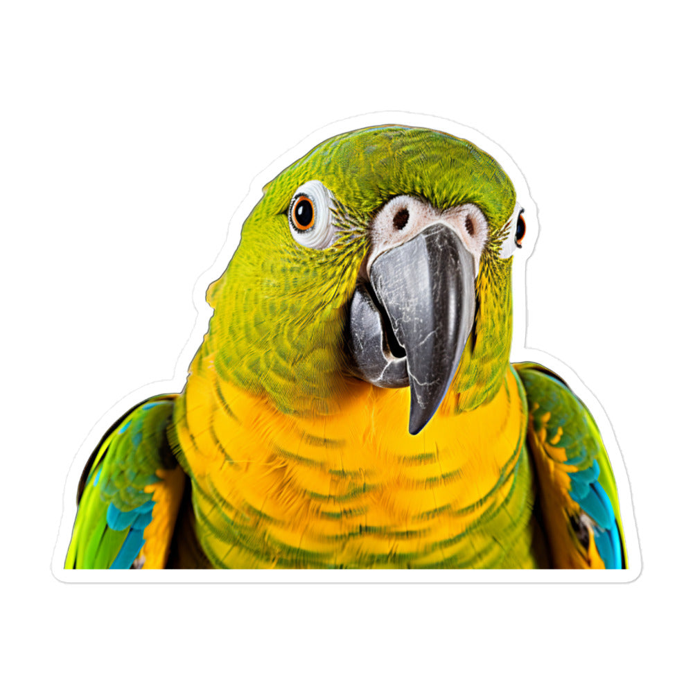 Blue Fronted Amazon Parrot Sticker - Stickerfy.ai