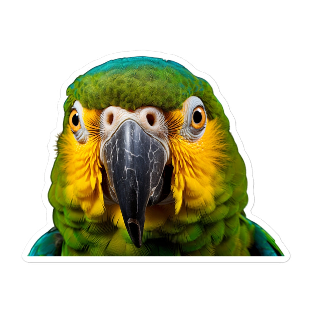 Blue Fronted Amazon Parrot Sticker - Stickerfy.ai