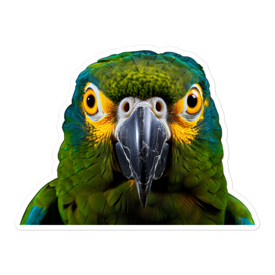 Blue Fronted Amazon Parrot Sticker - Stickerfy.ai