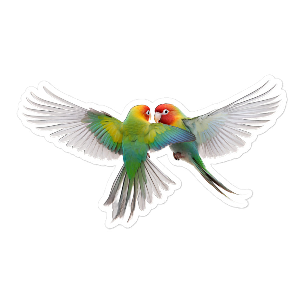 Fischer's Lovebird Sticker - Stickerfy.ai