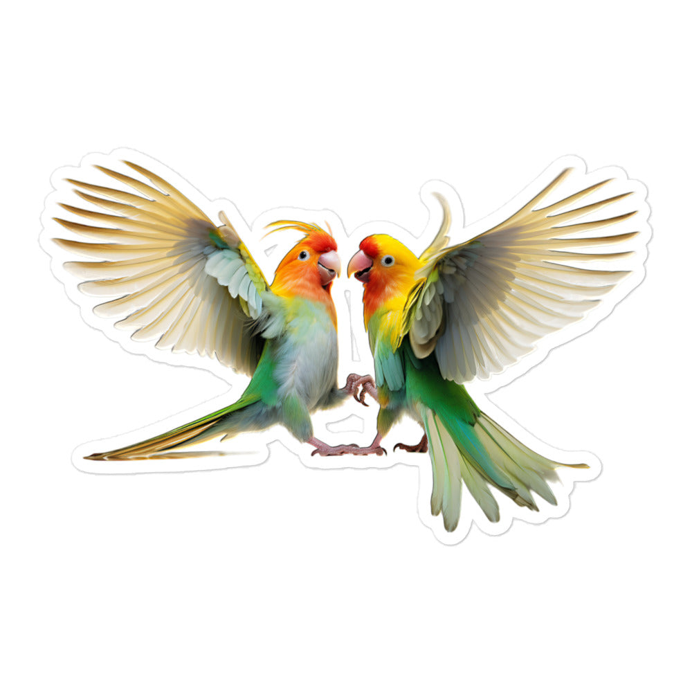 Fischer's Lovebird Sticker - Stickerfy.ai