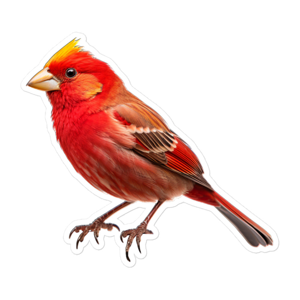 Red Factor Canary Sticker - Stickerfy.ai