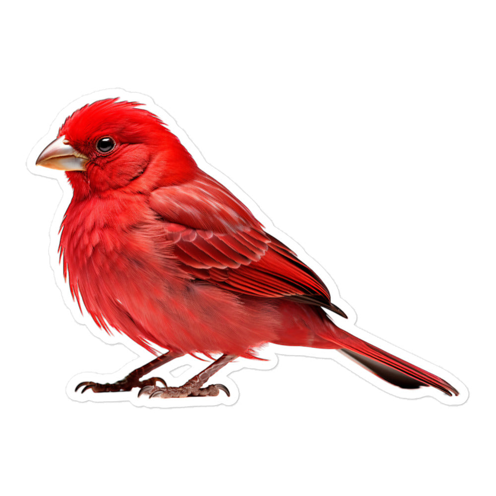 Red Factor Canary Sticker - Stickerfy.ai