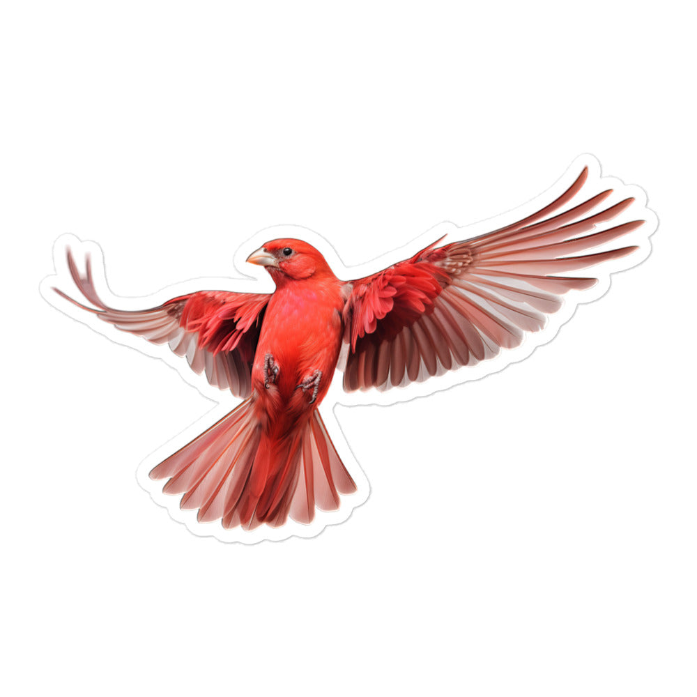 Red Factor Canary Sticker - Stickerfy.ai