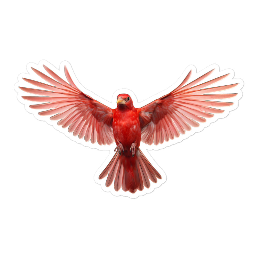 Red Factor Canary Sticker - Stickerfy.ai