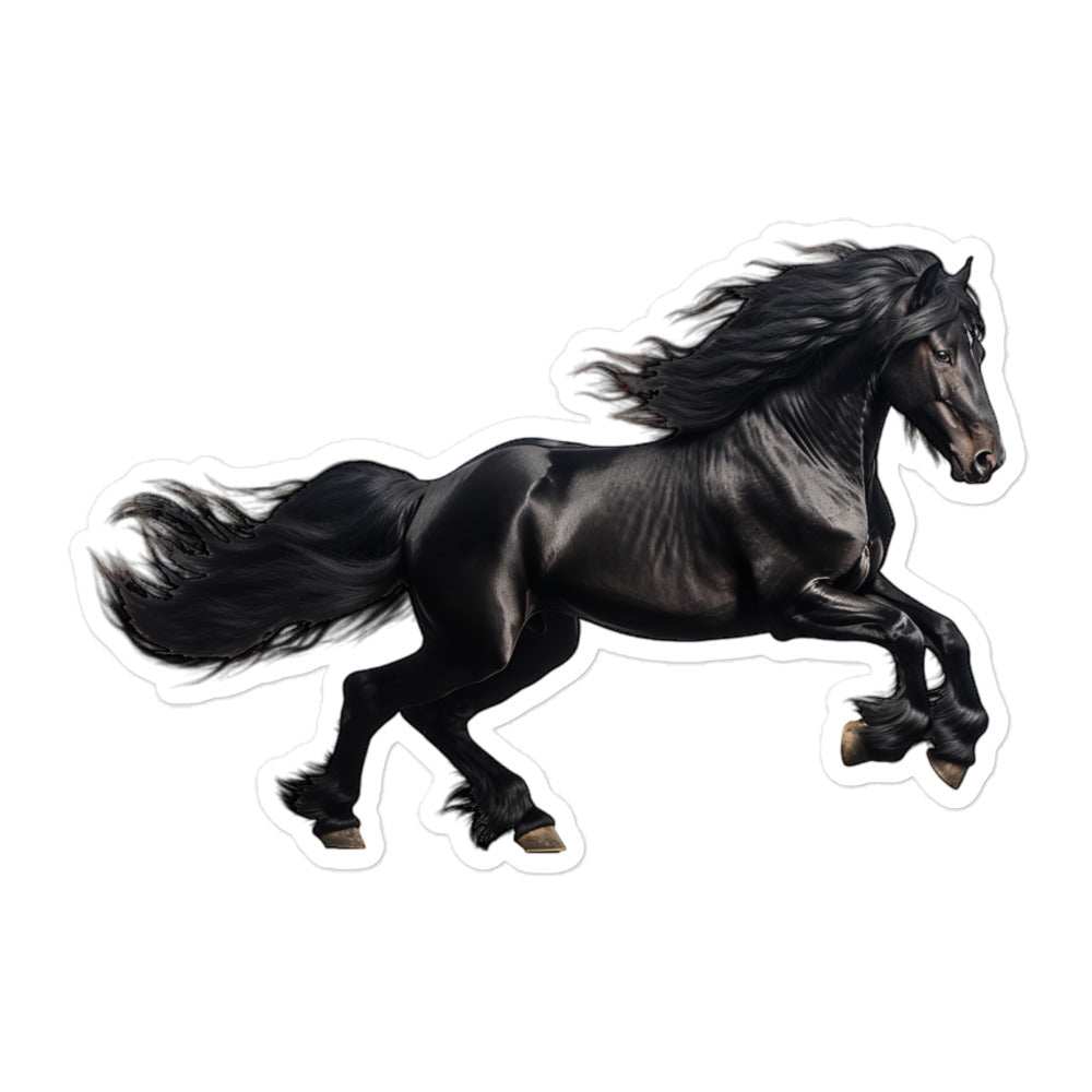 Friesian Horse Sticker - Stickerfy.ai