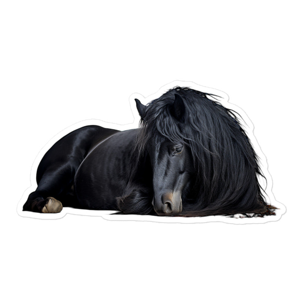 Friesian Horse Sticker - Stickerfy.ai