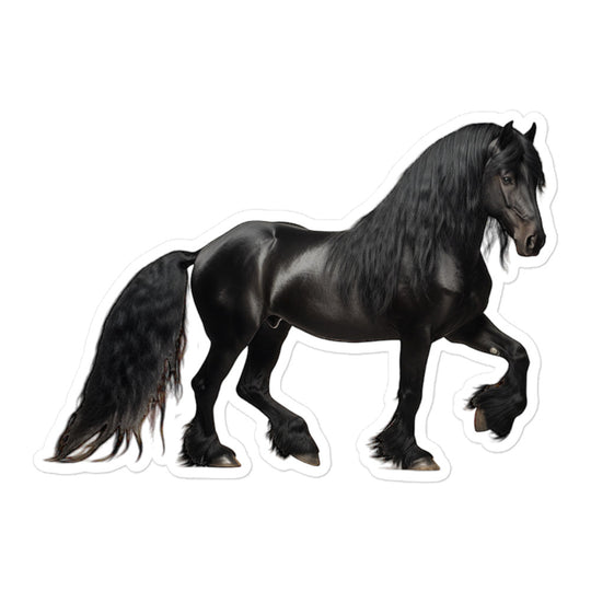 Friesian Horse Sticker - Stickerfy.ai