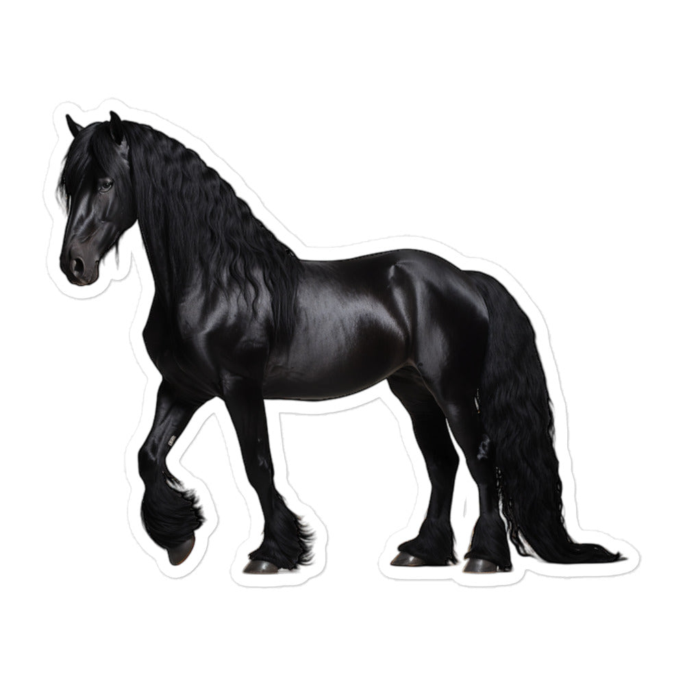Friesian Horse Sticker - Stickerfy.ai