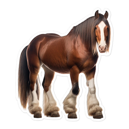 Clydesdale Horse Sticker - Stickerfy.ai