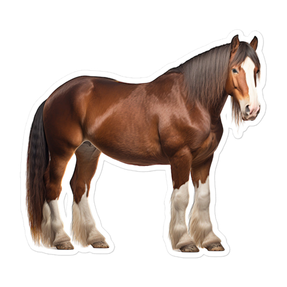 Clydesdale Horse Sticker - Stickerfy.ai