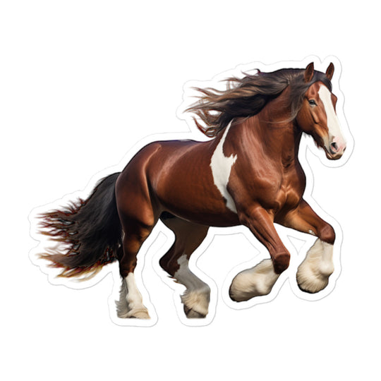 Clydesdale Horse Sticker - Stickerfy.ai