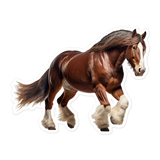 Clydesdale Horse Sticker - Stickerfy.ai