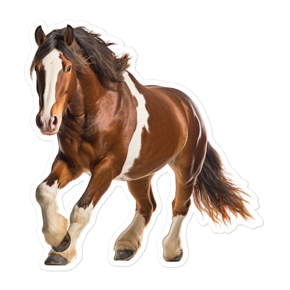 Clydesdale Horse Sticker - Stickerfy.ai