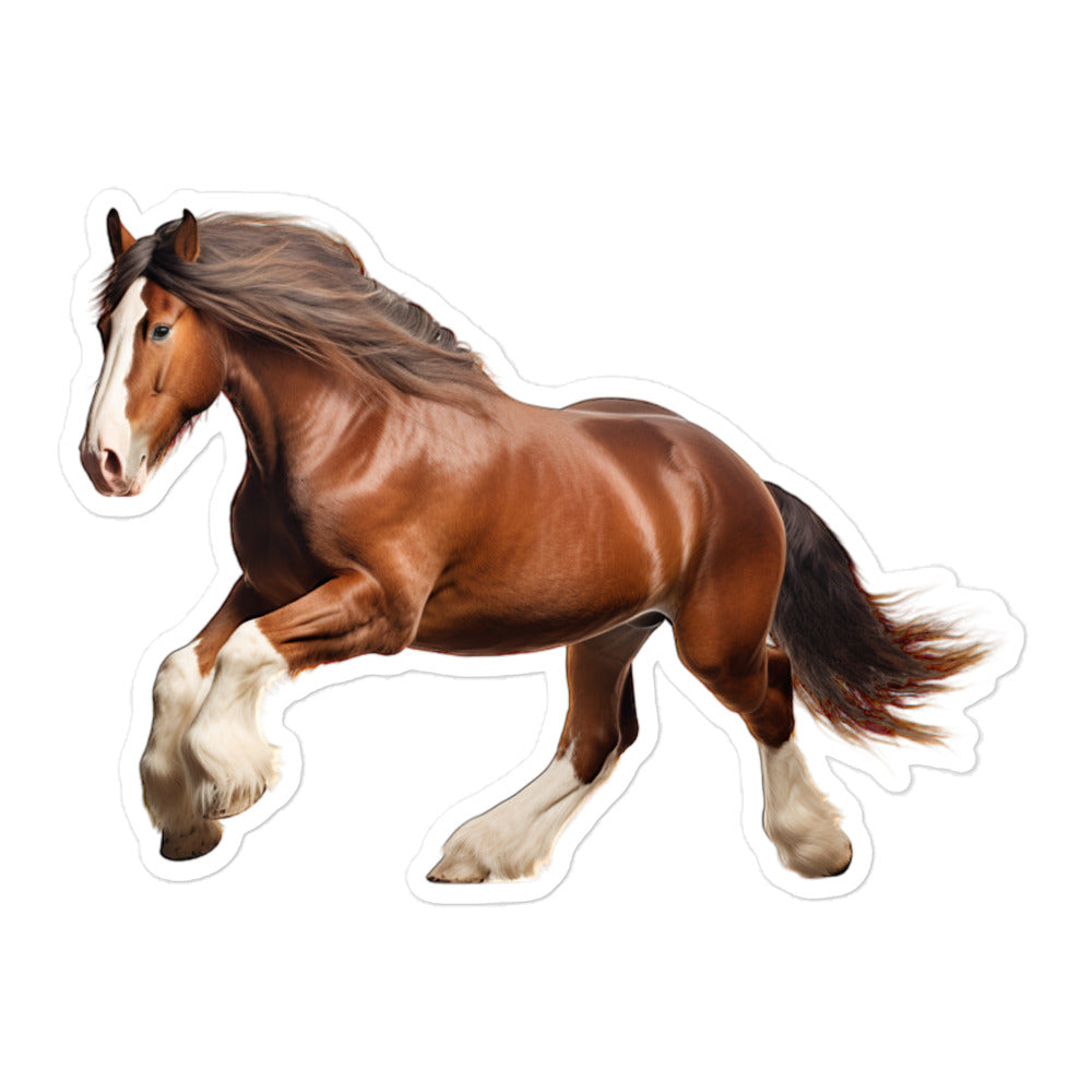 Clydesdale Horse Sticker - Stickerfy.ai