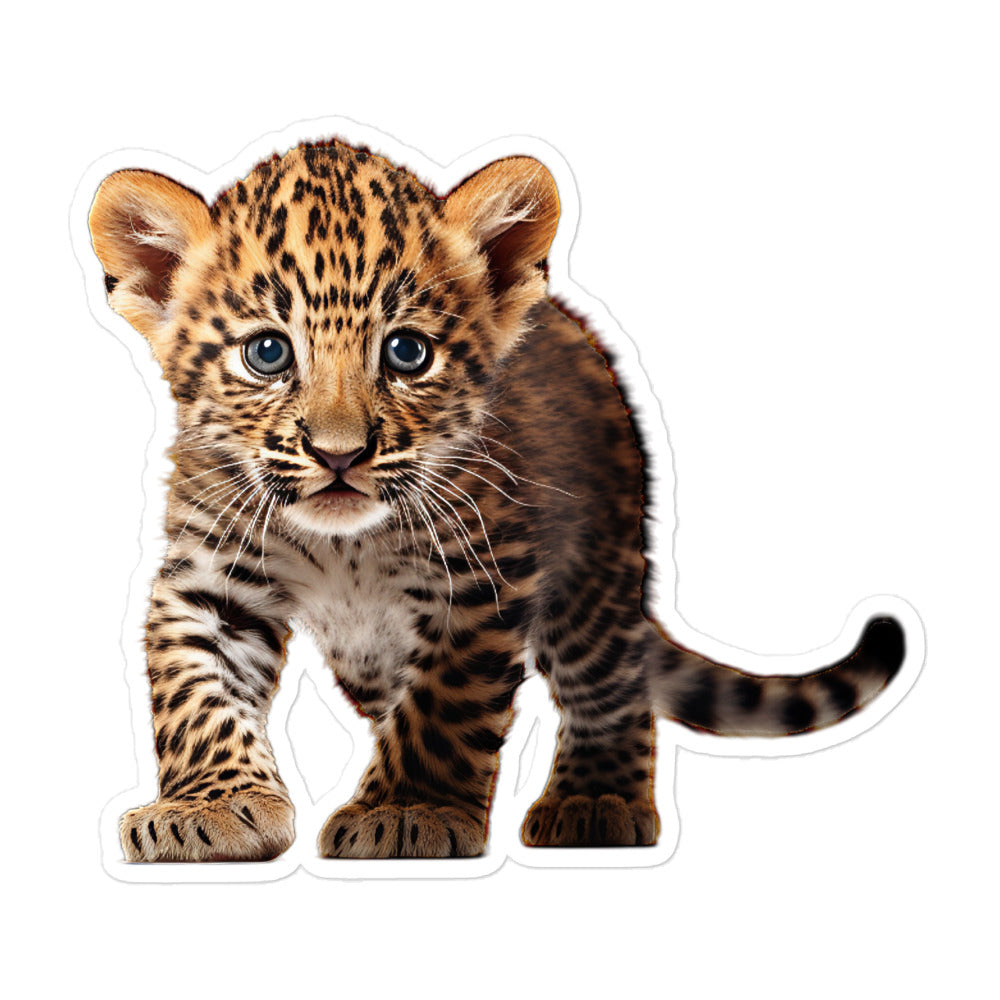 Amur Leopard Sticker - Stickerfy.ai