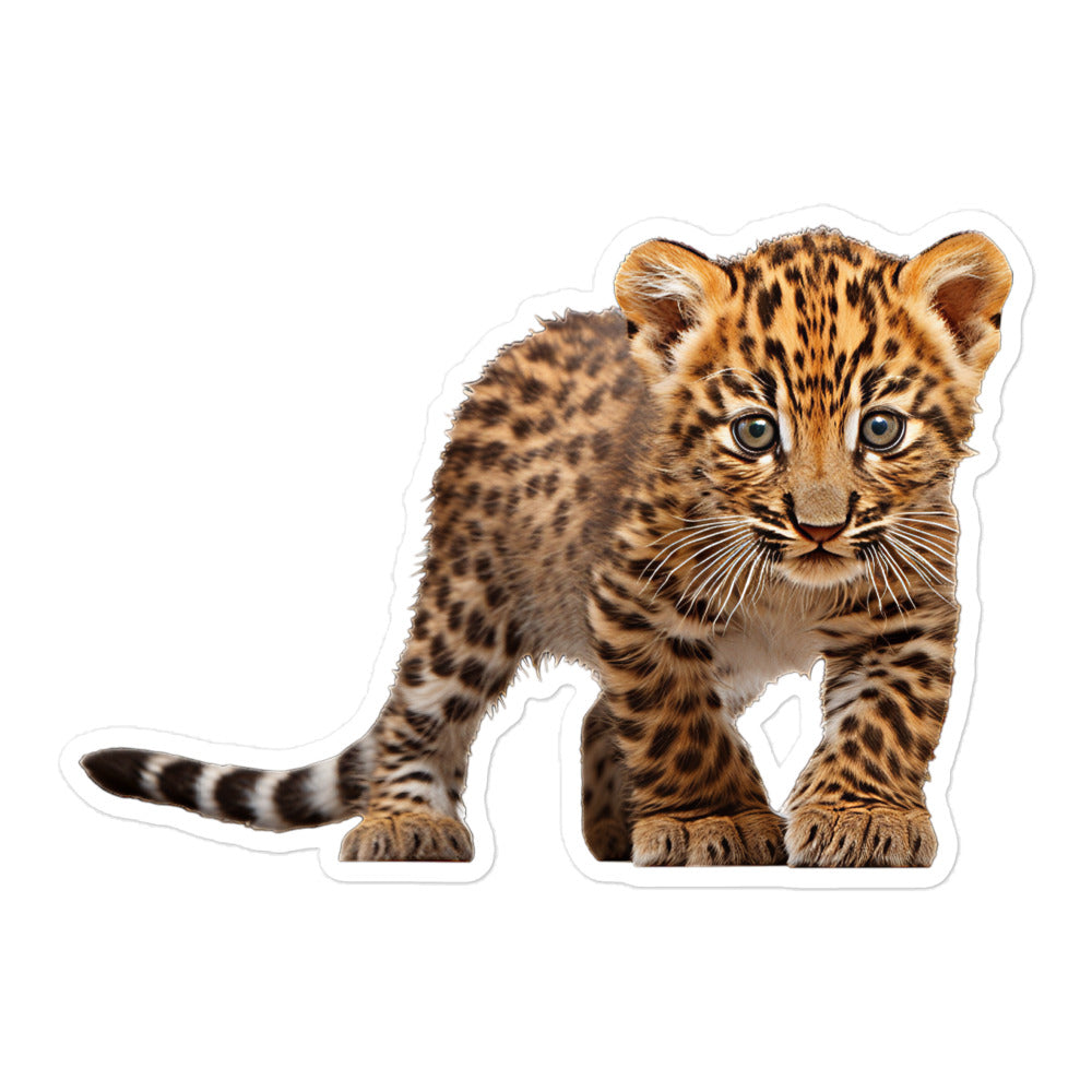 Amur Leopard Sticker - Stickerfy.ai