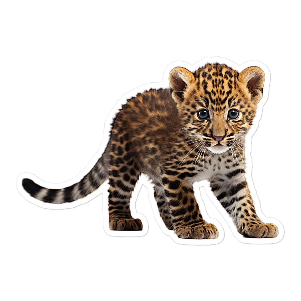 Amur Leopard Sticker - Stickerfy.ai