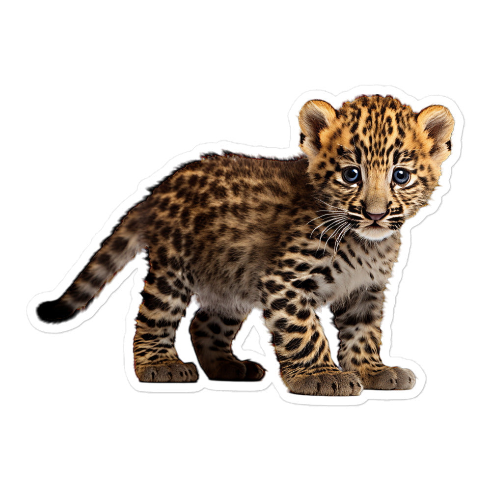 Amur Leopard Sticker - Stickerfy.ai