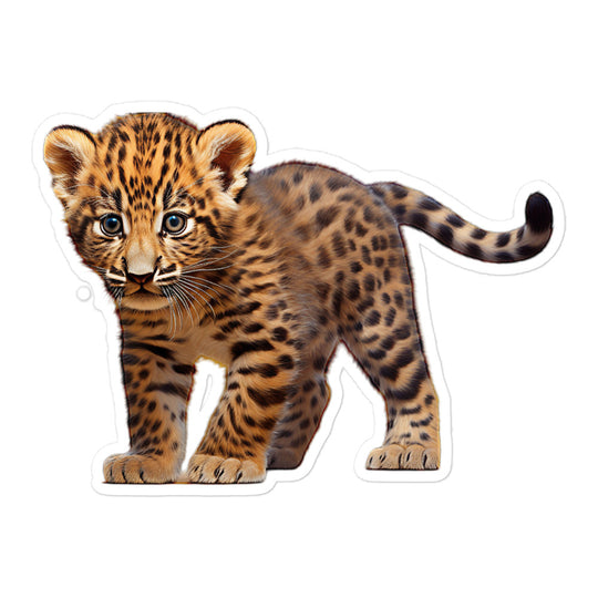 Amur Leopard Sticker - Stickerfy.ai